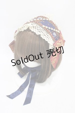 画像: BABY,THE STARS SHINE BRIGHT / Schwan〜ルートヴィヒの憧れと空想のAria〜柄ヘッドドレス  ネイビー H-25-08-28-1013-BA-AC-NS-ZH