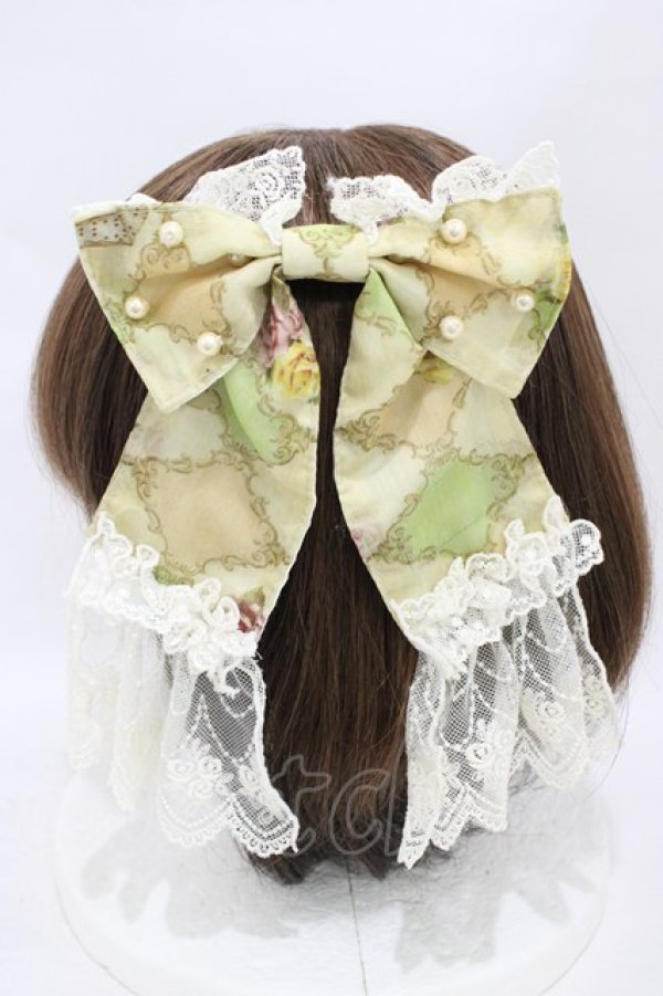 画像2: ALICE and the PIRATES / 遠い日のメモワール〜私の小さなオルゴール〜柄バレッタ  グリーン H-25-08-28-1017-PA-AC-NS-ZH (2)