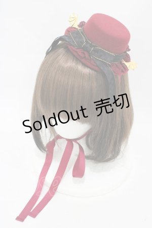 画像: ALICE and the PIRATES / メルティスイーツデビルミニミニハット  ボルドー H-25-08-28-1003-PA-AC-NS-ZH