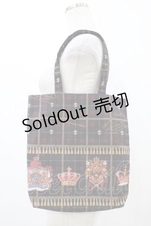 画像: ALICE and the PIRATES / Royal Crown's tea package柄トートバッグ  ブラック H-25-08-28-1033-PA-BG-NS-ZH