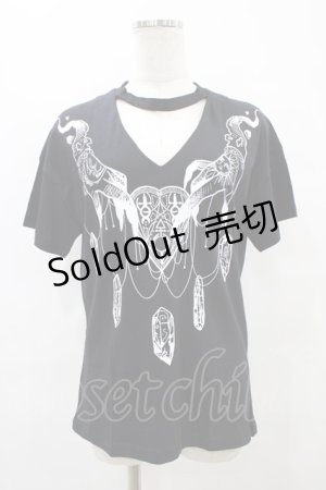 画像: Restyle / Choker Haunted top XS ブラック H-25-08-28-055-GO-TO-KB-ZH