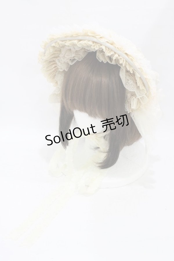 画像1: Triple fortune / ハーフボンネット  アイボリー H-25-08-28-003-EL-AC-KB-ZH (1)