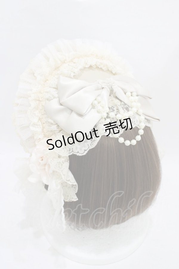 画像2: Triple fortune / ハーフボンネット  アイボリー H-25-08-28-003-EL-AC-KB-ZH (2)