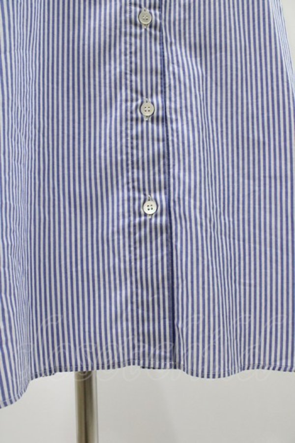 画像5: Jane Marple Dans Le Salon / Tilden vest and stripe trompe-l'oeil dress  ネイビー×ブルー H-25-08-28-018-JM-OP-KB-ZH (5)