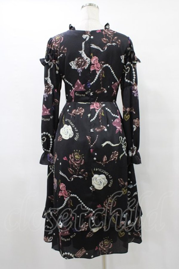 画像2: MILK / ショコラローズプリンセスドレス  ブラックチョコ H-25-08-28-019-ML-OP-KB-ZH (2)