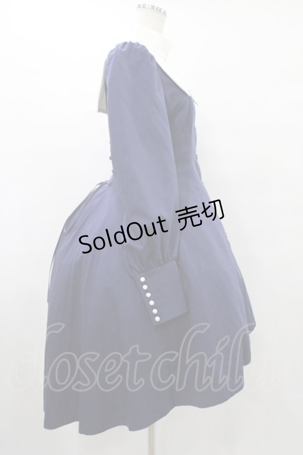 画像3: ATELIER BOZ / クラリッサワンピース  ブルー×ホワイト H-25-08-28-020-EL-OP-KB-ZH (3)