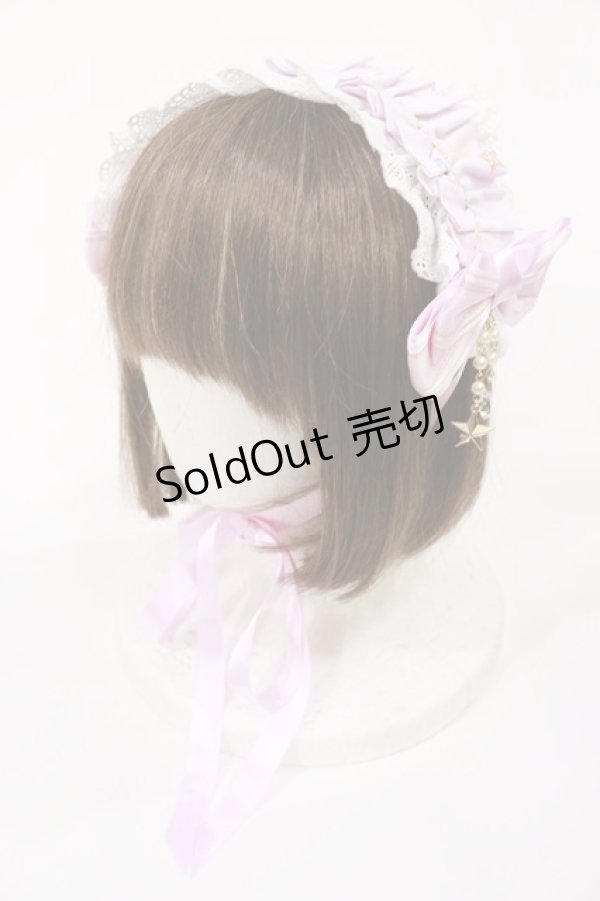 画像1: ALICE and the PIRATES / 雲の上の宝石の国柄ヘッドドレス  ピンク H-25-08-29-039-PA-AC-YZ-ZH (1)