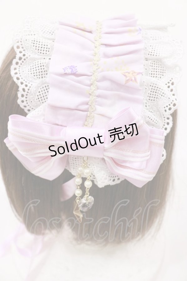 画像2: ALICE and the PIRATES / 雲の上の宝石の国柄ヘッドドレス  ピンク H-25-08-29-039-PA-AC-YZ-ZH (2)