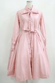 画像1: Physical Drop / スタンドカラーレトロワンピース Free ピンク H-25-08-29-1001-LO-OP-NS-ZH (1)