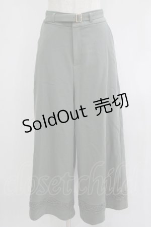 画像: an another angelus / 裾レース使いワイドパンツ Free MINT H-25-08-29-1037-CA-PA-NS-ZH
