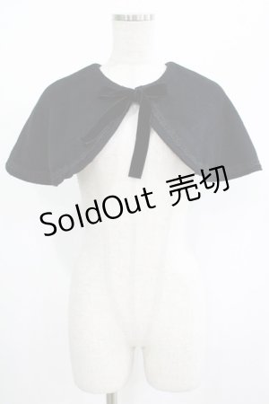 画像: Mary Magdalene / ケープ付きミディコートのケープ  ブラック H-25-08-29-1038-CL-TO-NS-ZH