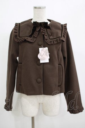 画像: m petit by misako / AM*セーラーショートコート M ブラウン H-25-08-29-1040-LO-CO-NS-ZH