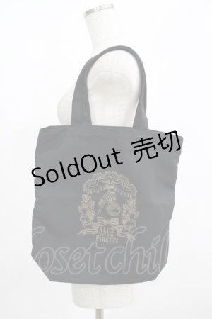画像: ALICE and the PIRATES / A&P海賊柄セットのトートバッグ  ブラック H-25-08-29-1062-PA-BG-NS-ZH