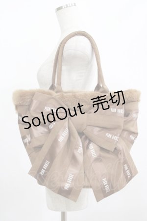 画像: PINK HOUSE / PINK HOUSE × misako aoki/Animal Happy Jam柄バッグ  ブラウン H-25-08-29-1063-LO-BG-NS-ZH