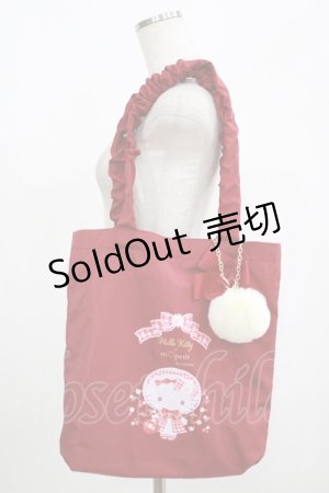 画像: m petit by misako / サンリオキャラクターズコラボ ハローキティ トートバッグ  レッド H-25-08-29-1066-LO-BG-NS-ZH