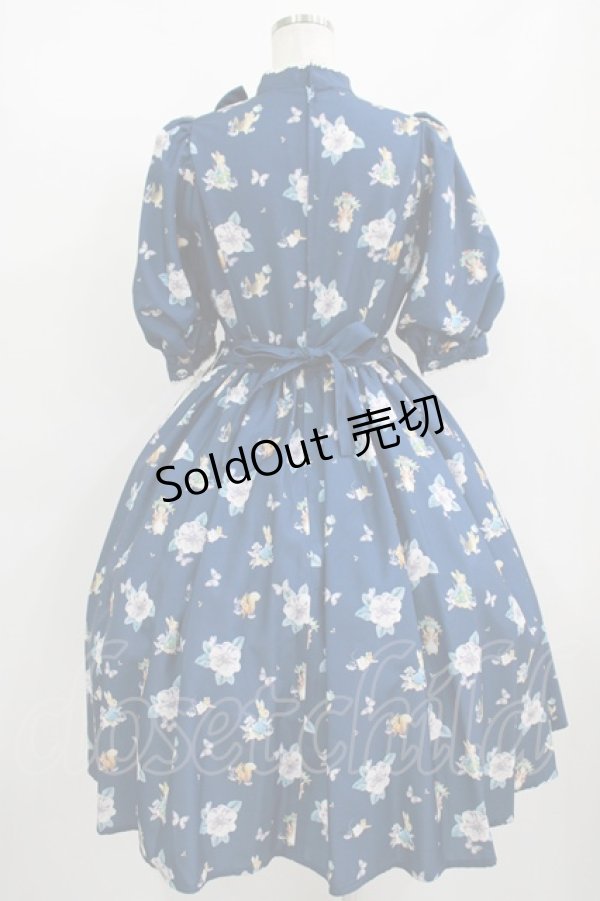 画像3: Innocent World / ピーターラビット小花レースワンピース M ブルー H-25-08-29-1002-IW-OP-NS-ZH (3)