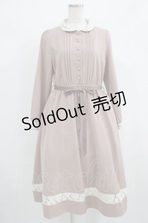 画像: Fi.n.t / レース使い丸衿ワンピース Free PINK BEIGE H-25-08-29-1018-CA-OP-NS-ZH