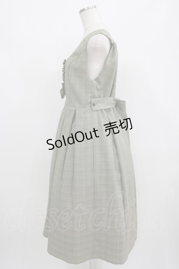 画像2: Physical Drop / タックジャンパースカート Free グリーン H-25-08-29-1019-LO-OP-NS-ZH (2)