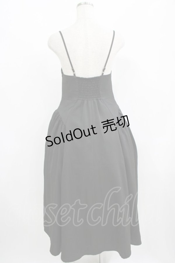 画像3: an another angelus / サイドギャザーキャミワンピース Free BLACK H-25-08-29-1022-CA-TO-NS-ZH (3)