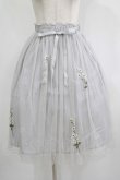 画像1: F&A / デイジー刺繍チュールスカート Free L/GRAY H-25-08-29-1026-LO-SK-NS-ZH (1)