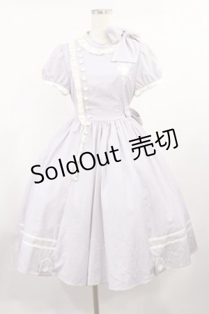 画像: 仲夏物語（海外ロリータブランド） / 玻璃紙之夜Nuit De Cellophone/ナースワンピース M ラベンダー H-25-08-29-007-EL-OP-NS-ZH
