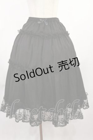 画像: m petit by misako / NINA'Sコラボペチスカート L ブラック H-25-08-29-011-LO-SK-NS-ZH