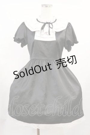 画像: Melt the lady / フリルワンピース Free ブラック H-25-08-29-014-PU-OP-NS-ZH