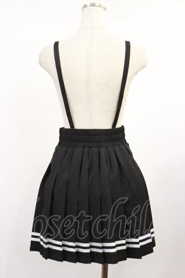 画像2: MA*RS / サスペンダープリーツスカート Free ブラック H-25-08-29-020-EL-SK-NS-ZH (2)