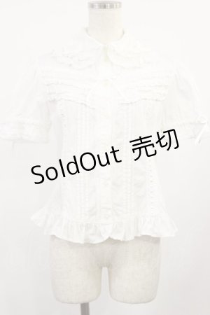 画像: Angelic Pretty / キャンディレースブラウス Free オフ H-25-08-29-024-AP-BL-NS-ZH