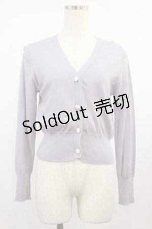 画像: an another angelus / フラワーカット釦Vネックニットカーディガン Free BLUE H-25-08-29-027-CA-TO-NS-ZH