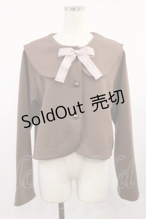 画像: m petit by misako / サンリオキャラクターズコラボ マイメロディセーラーカーディガン L ブラウン H-25-08-29-029-LO-TO-NS-ZH