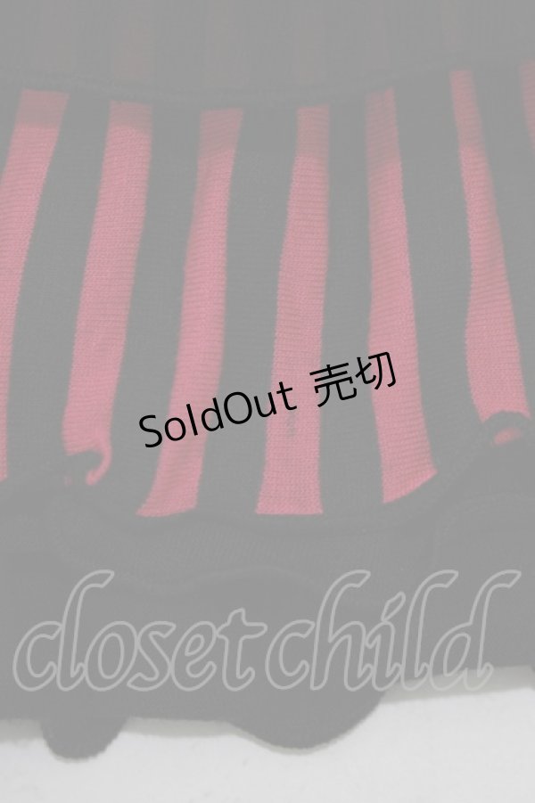 画像5: ALGONQUINS / ボーダー切替キャミワンピース  黒×ピンク H-25-09-01-023-AL-OP-KB-ZH (5)