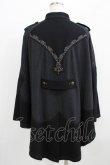 画像3: OZZ ANGELO / 刺繍ケープポンチョ  グレー×ブラック H-25-09-01-026-OO-JA-KB-ZH (3)