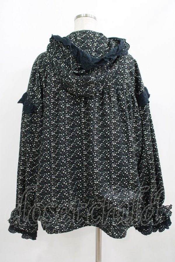 画像3: Candy Stripper / FLORAL GIRLY FRILL SWITCHEDアノラック  ブラック H-25-09-01-027-PU-TO-KB-ZH (3)