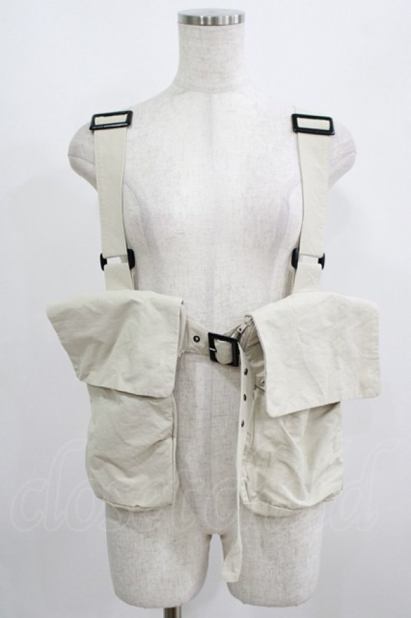 画像1: Candy Stripper / W POCKET BELTED VEST  ベージュ H-25-09-01-031-PU-TO-KB-ZH (1)