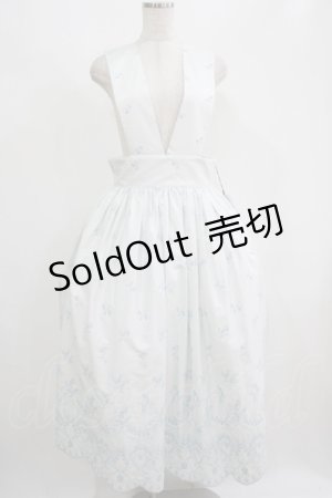 画像: Moi-meme-Moitie / May lilyサスペンダーロングスカート 13号 ライトブルー×アクアブルー H-25-09-01-004-MO-SK-KB-ZH
