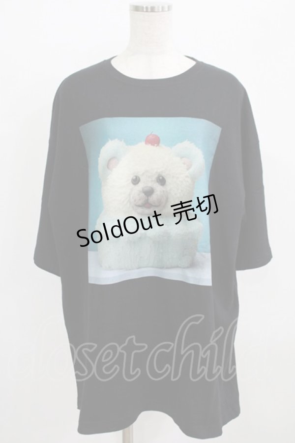 画像1: LAND by MILKBOY / CAKE MADNESS TEE  ブラック H-25-09-01-037-MB-TO-KB-ZH (1)