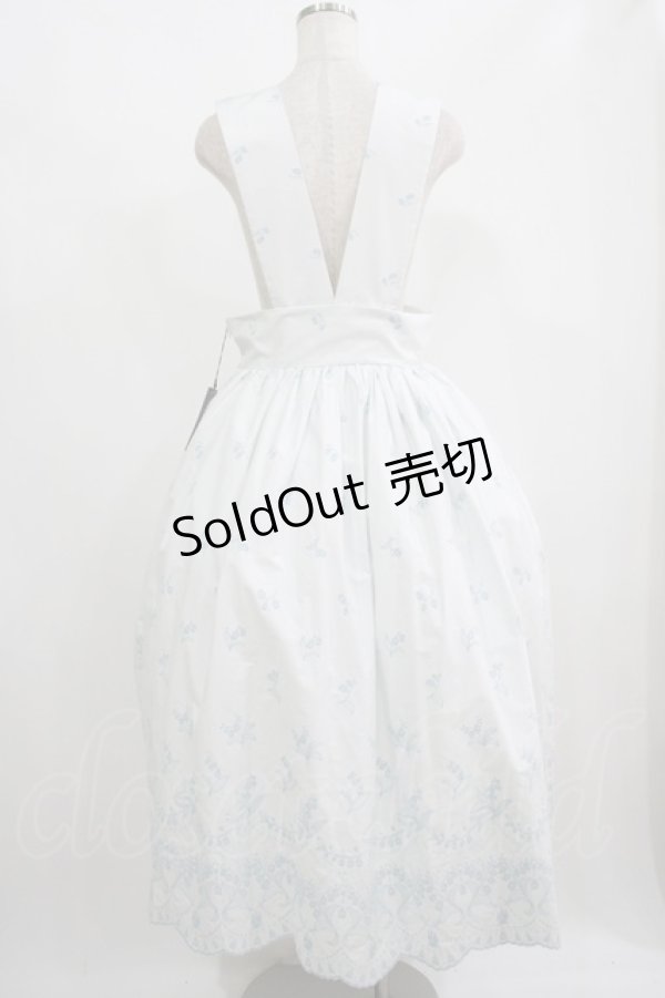 画像3: Moi-meme-Moitie / May lilyサスペンダーロングスカート 13号 ライトブルー×アクアブルー H-25-09-01-004-MO-SK-KB-ZH (3)