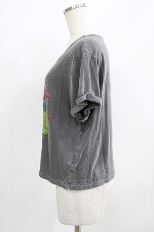 画像2: 【SALE】Candy Stripper / Candy Bears Tee  グレー H-25-09-01-038-PU-TO-KB-ZT492 (2)