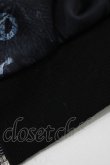 画像5: NieR Clothing / 総柄ZIP半袖パーカー  黒 H-25-09-01-042-PU-TO-KB-ZT264 (5)