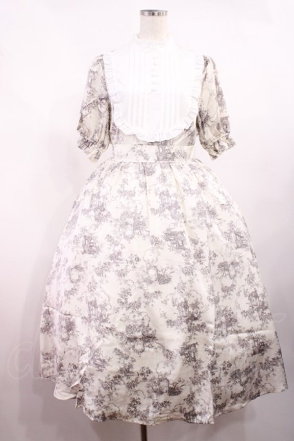 画像1: m petit by misako / AM*トワルドジュイワンピース M オフ H-25-09-01-1002-LO-OP-NS-ZH (1)