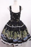 画像1: metamorphose / スワンガーデンジャンパースカート Free ブラック H-25-09-01-1011-ME-OP-NS-ZH (1)