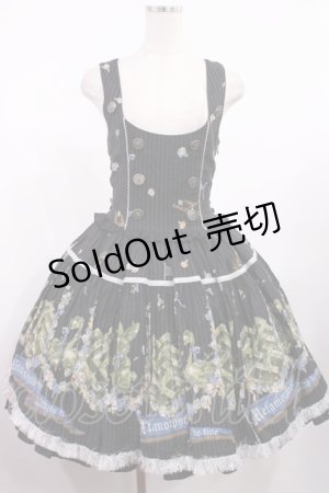 画像: metamorphose / スワンガーデンジャンパースカート Free ブラック H-25-09-01-1011-ME-OP-NS-ZH