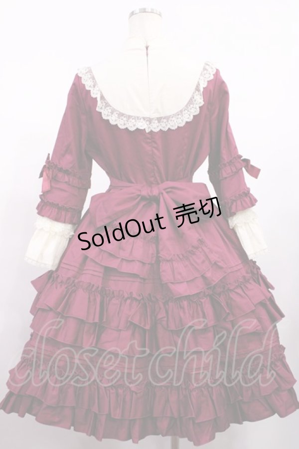 画像3: Pina sweetcollection / ドール姫袖ワンピース Free Wine H-25-09-01-1017-LO-OP-NS-ZH (3)