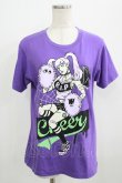 画像1: LISTEN FLAVOR / デビルチアガール半袖Tシャツ  パープル H-25-09-01-050-PU-TO-KB-ZH (1)