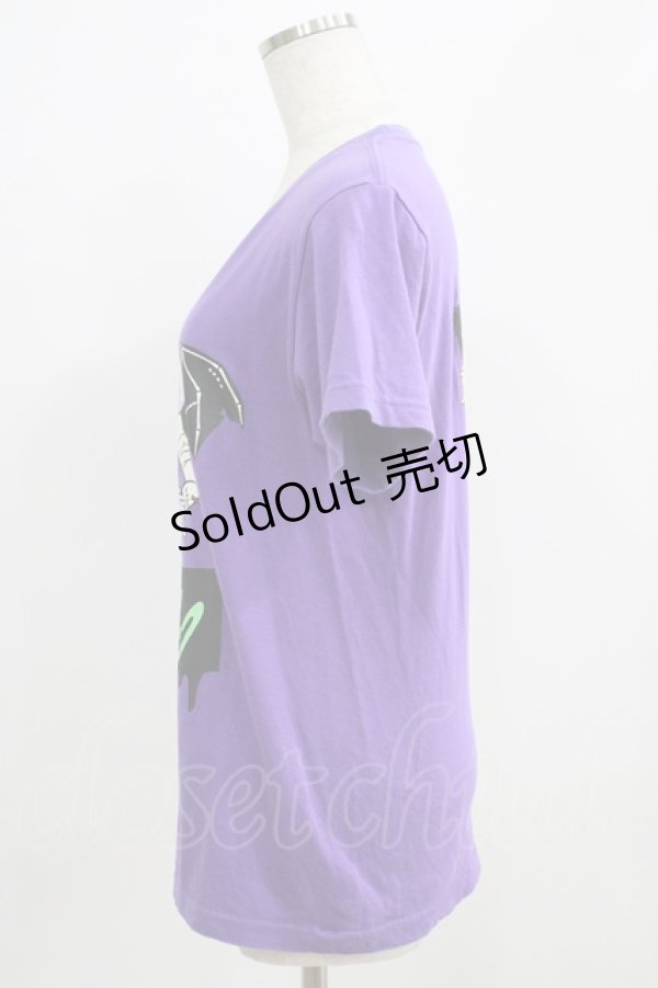 画像2: LISTEN FLAVOR / デビルチアガール半袖Tシャツ  パープル H-25-09-01-050-PU-TO-KB-ZH (2)