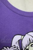 画像4: LISTEN FLAVOR / デビルチアガール半袖Tシャツ  パープル H-25-09-01-050-PU-TO-KB-ZH (4)