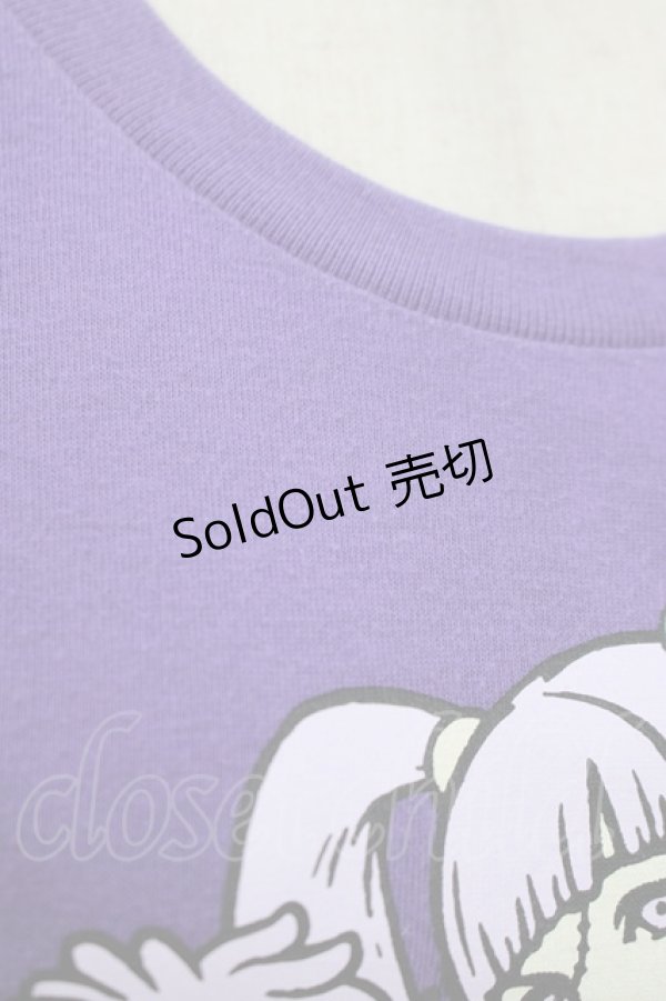 画像4: LISTEN FLAVOR / デビルチアガール半袖Tシャツ  パープル H-25-09-01-050-PU-TO-KB-ZH (4)