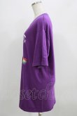 画像2: LISTEN FLAVOR / プリズムキャットBIG Tシャツ  パープル H-25-09-01-052-PU-TO-KB-ZT494 (2)