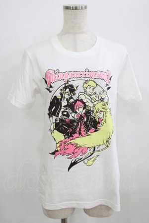 画像: LISTEN FLAVOR / シンガンクリムゾンズの深紅色の心眼でこの澱んだ世界を見続ケル。Tシャツ M ホワイト H-25-09-01-053-PU-TO-KB-ZH